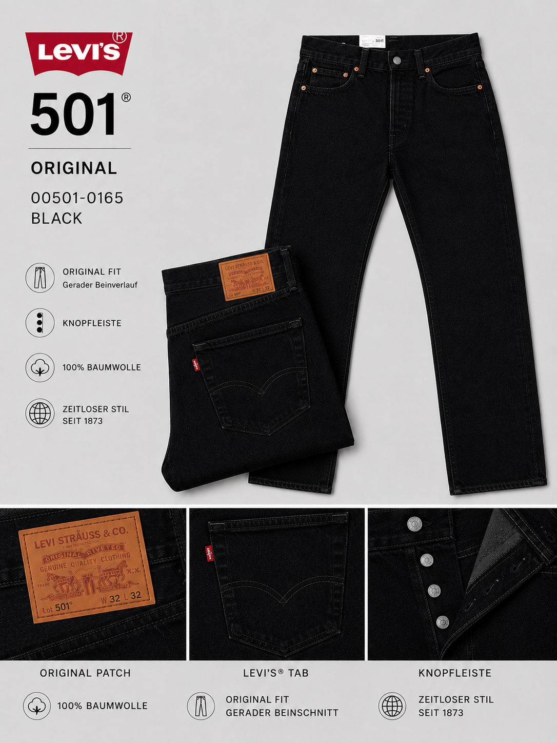 Levi's® 501 Original - Black