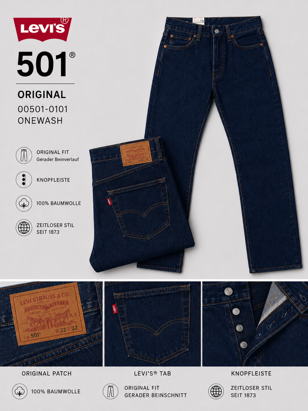 Levi's® 501 Original - One Wash