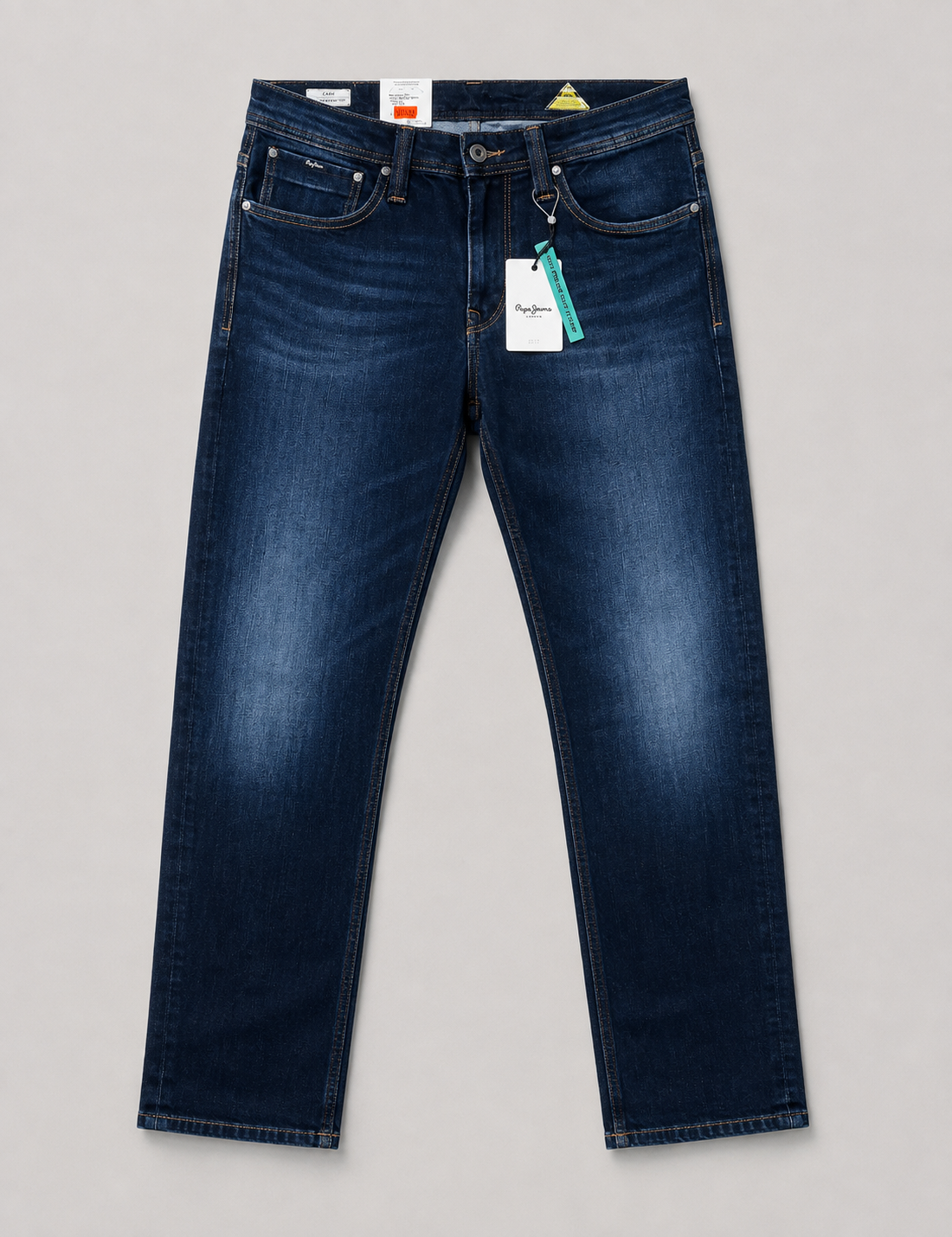 Pepe Jeans - Cash Straight Fit Regular Waist in Mid Blue