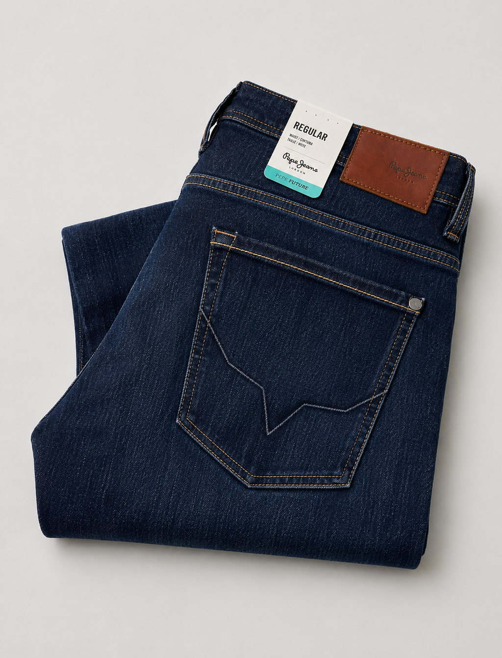Pepe Jeans - Cash Straight Fit Regular Waist in Mid Blue